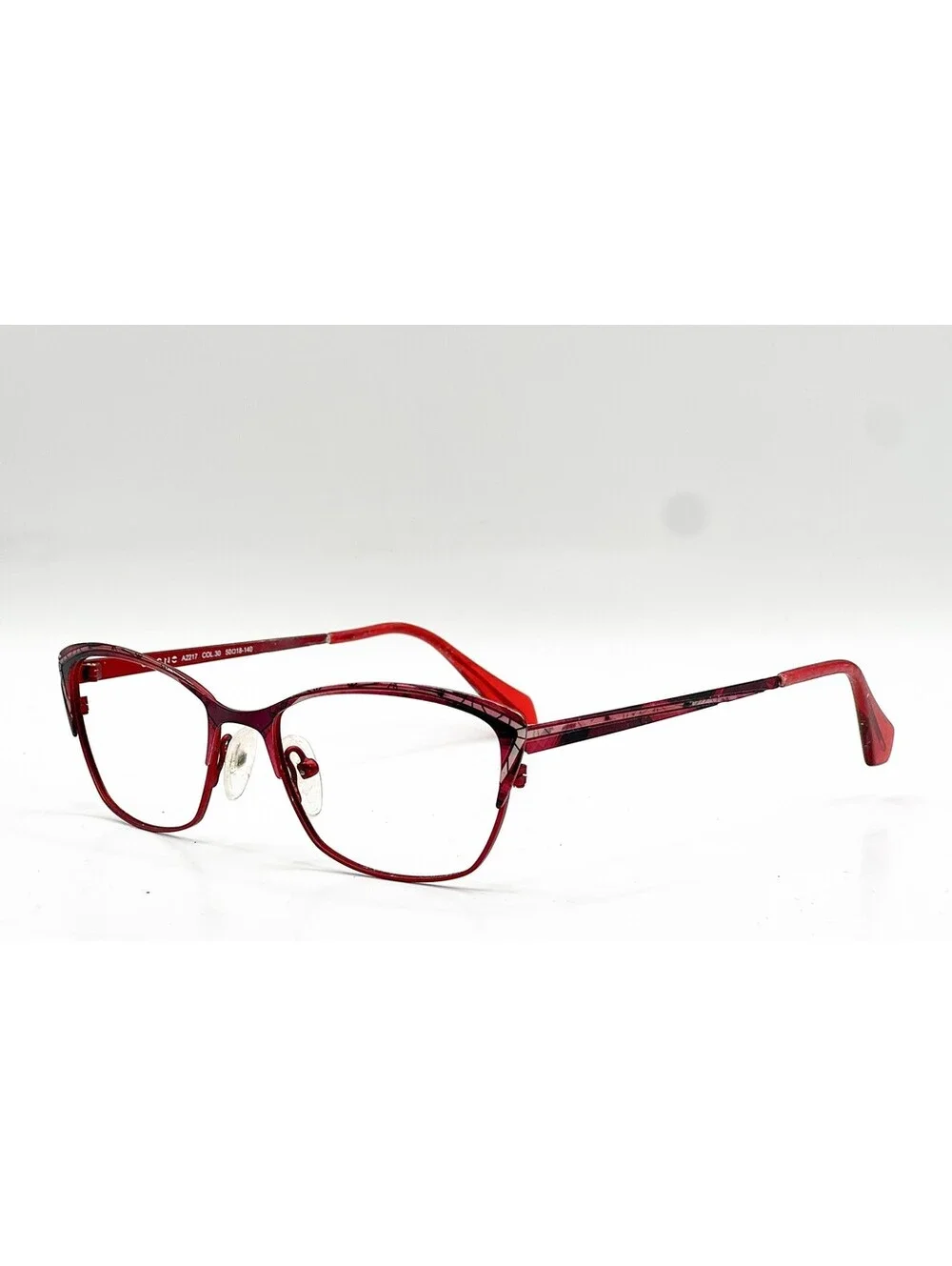 C-Zone A2217 30 Red/Light Red Authentic Eyeglasses 50-18-140